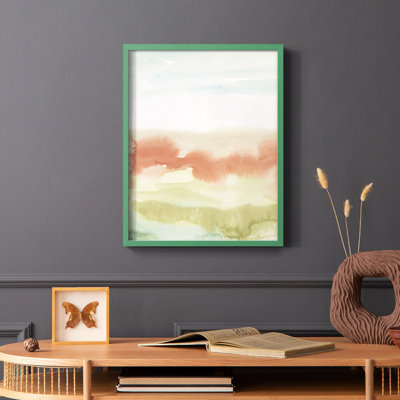 Blush Sunrise I, reproduction encadrée - bois massif
