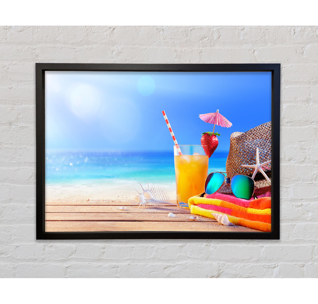 Relax By The Beach - Einzelbildrahmen Kunstdrucke auf Leinwand