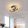 Creger 2-Light Double Round LED Ceiling Light Flush Mount Warm Light