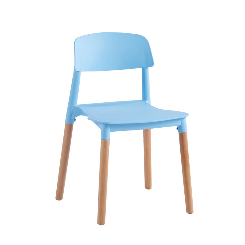 45cm H Stacking Side Chair, Blue