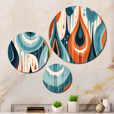 Abstract Wall Decor on Metal