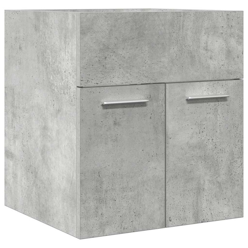 Eliona Bathroom Vanity Base Only, Concrete Grey, 46Cm H x 41Cm W x 38.5Cm D
