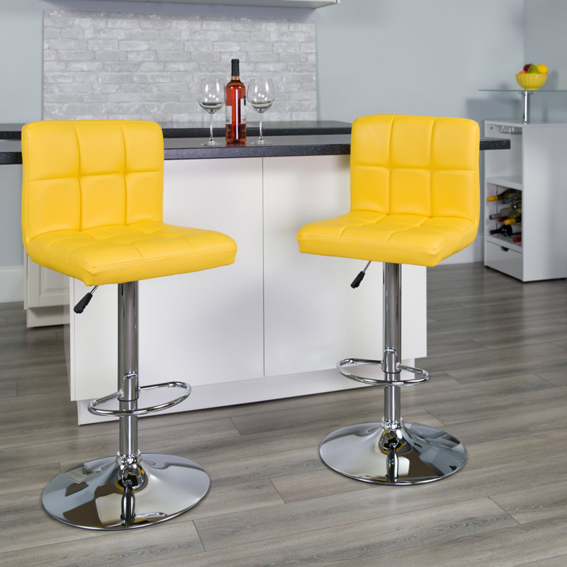 Tabouret de bar Leonardo, Jaune