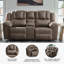 Causeuse inclinable avec console Windsley