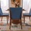 Chaise parsons rembourrée en lin Barriento-20575649