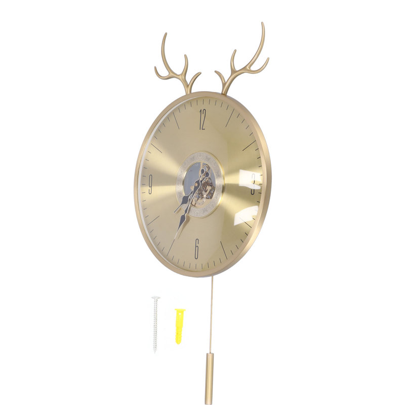 Electric Tabletop Clock in Stainless Steel