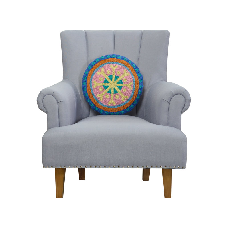 Festive Mandala Wool Hook Pillow