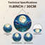Panneau de vitrail 12 "H Moonlit Mountains-1684610455