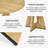 47.25" W Round Manufactured Wood Farmhouse Dining Table-1413198092