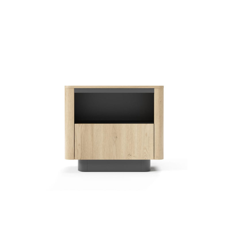 Takuya 63cm W Manufactured Wood Bedside Table