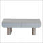 Table basse moderne Mid-Century avec plateau en faux marbre et tiroir cannelé, parfaite pour le salon et le bureau