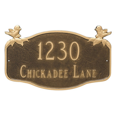 2-Line Wall Address Plaque