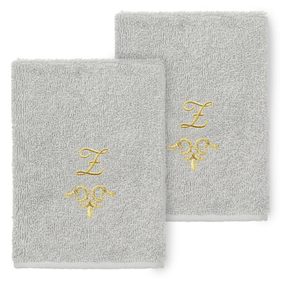 Linum Home Textiles 100% Turkish Cotton MONICA Embellished Towel Set