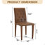 Chaise de salle à manger en tissu 4 pièces 4 pièces-1014478369