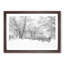 Wintertime View of the White House in Abstract - Picture Frame Graphic Art Print-55765806-55765807
