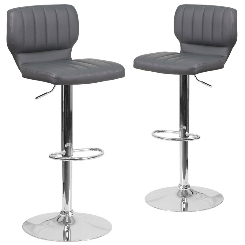 Tabouret de bar Norrell, Gris