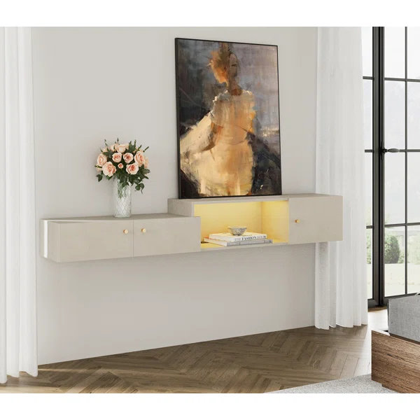 Deyana Unfinished Floating Floating Tv Stand for TVs up to 75", 59" W