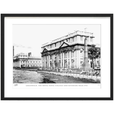 Greenwich, The Royal Naval College And Riverside Walk 1951 by Francis Frith - Single Picture Frame Print