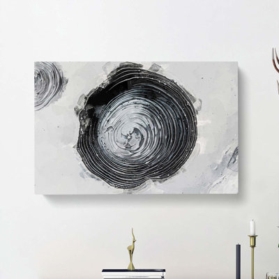 Circle Over In Abstract - Wrapped Canvas Print
