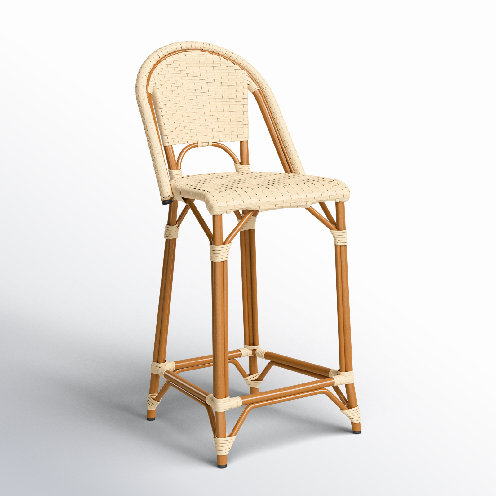 Kesa California 25" Patio Counter Stool, Natural