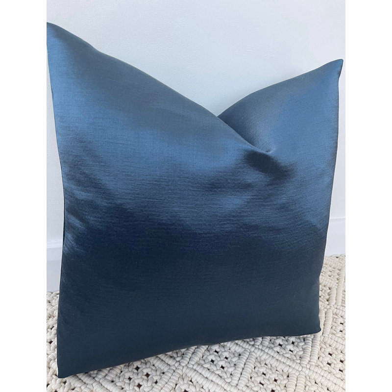 Abstract Square Cushion Cover, Navy 