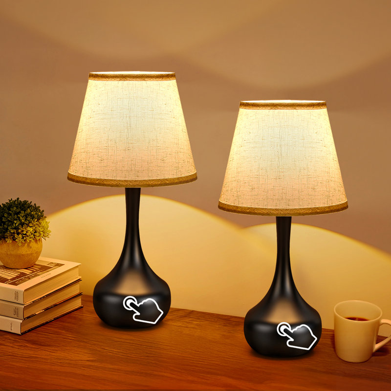 Ensemble de 2 lampes de table 17,3 "Modern Touch, Bronze frotté à l'huile