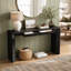 Console de style champêtre avec 2 tiroirs dissimulés, table d'entrée au design en cascade-1270552817-1270552818-1270552821