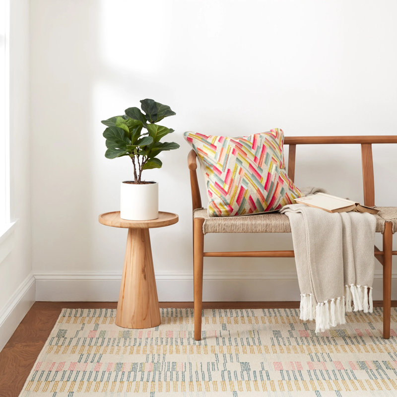 Gemma Juniper Hand Loom Knotted Cotton Rug, Runner 2'6" x 8'