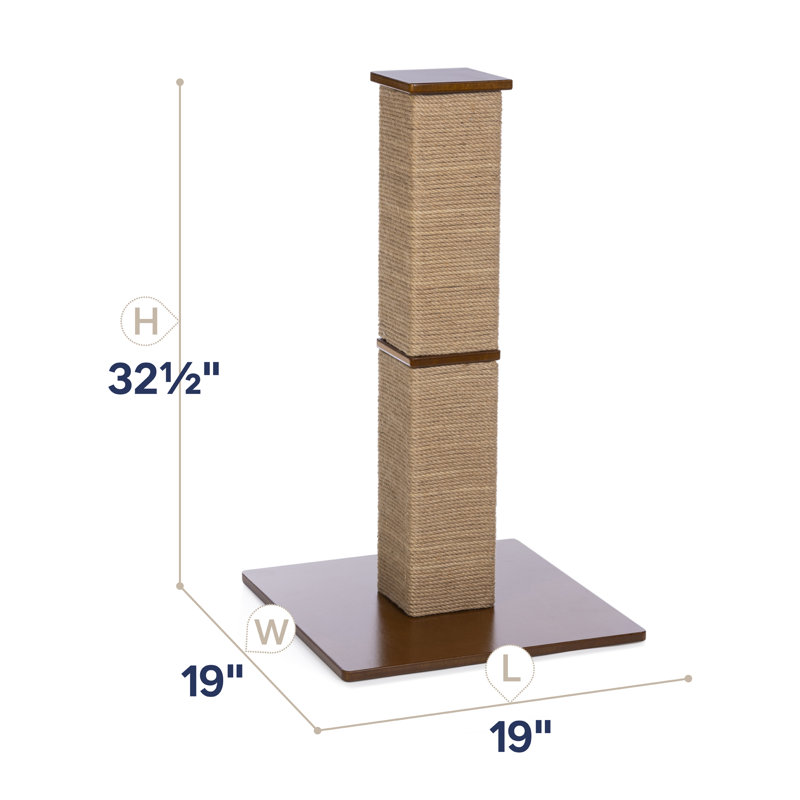 Borrego Scratching Post, 32" H x 19" W x 19" D