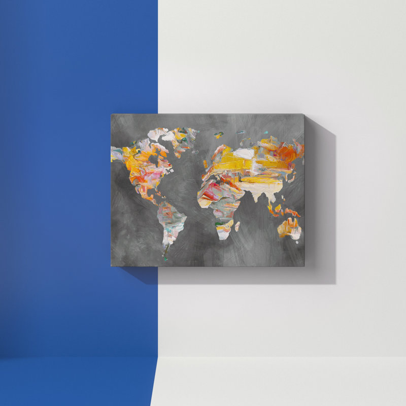 «Global Colors» par Studio Arts, reproduction d'art sur toile, H 11 po x l 14 po x P 1,5 po, Toile tendue