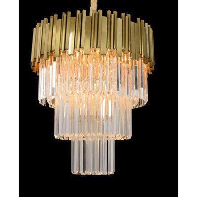 Shulman 6 - Light Dimmable Tiered Chandelier