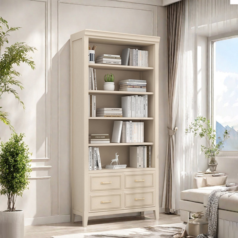 Bibliothèque de rangement multifonctionnelle, (5 tablettes) H 74,8 po x l 31,5 po x P 13,78 po
