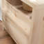Table de chevet, finition brune