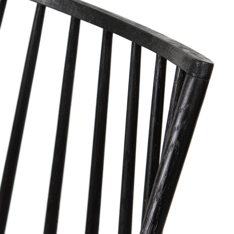 Lewis Leather Solid Wood Dining Chair