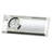 Prism Modern & Contemporary Roman Numeral Crystal Quartz Movement / Crystal Tabletop Clock in Clear/Polished Silver