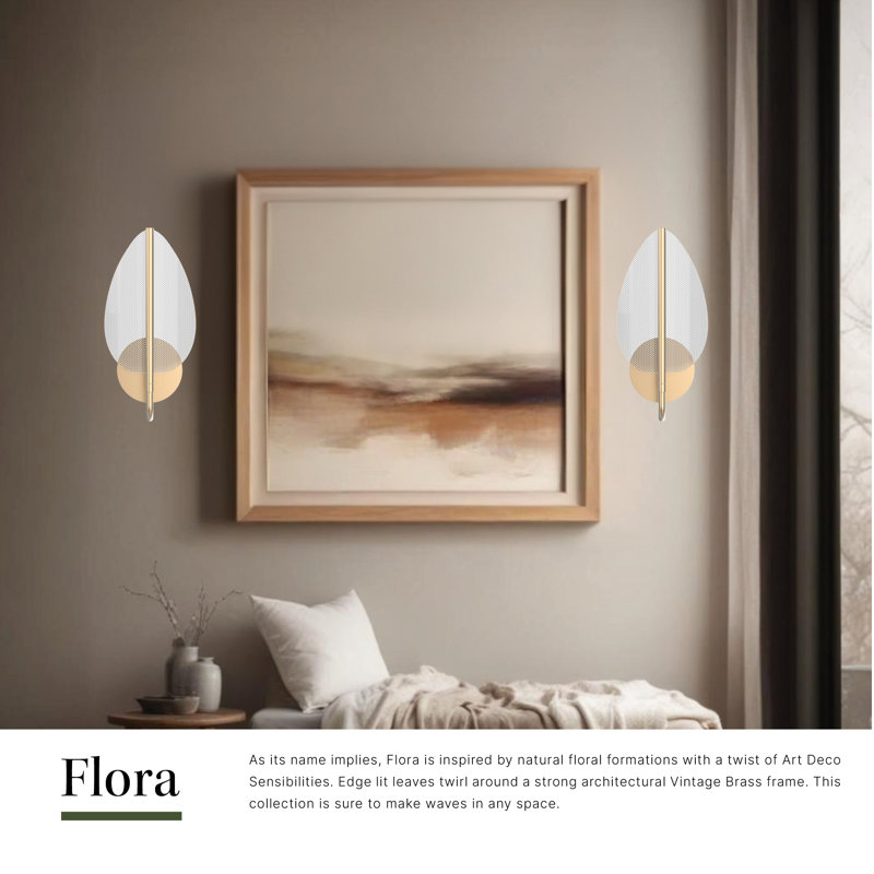 Flora Dimmable LED Bath Sconce