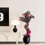 Bougainvilliers artificiels, faux arbre de bougainvillier avec pot en plastique noir-1454230420
