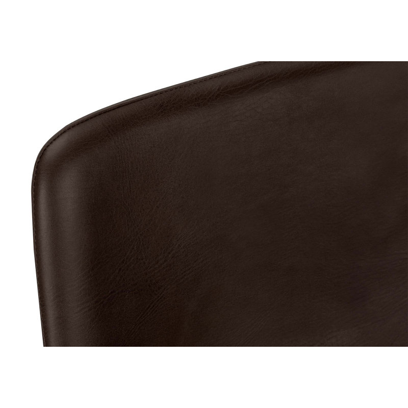 Chaise Ella, tabouret de bar ergonomique, Brun