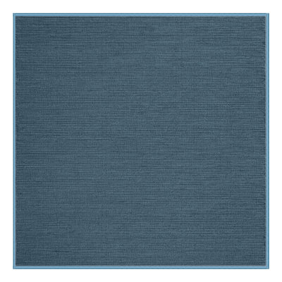 Machine Washable Solid Blue Area Rug