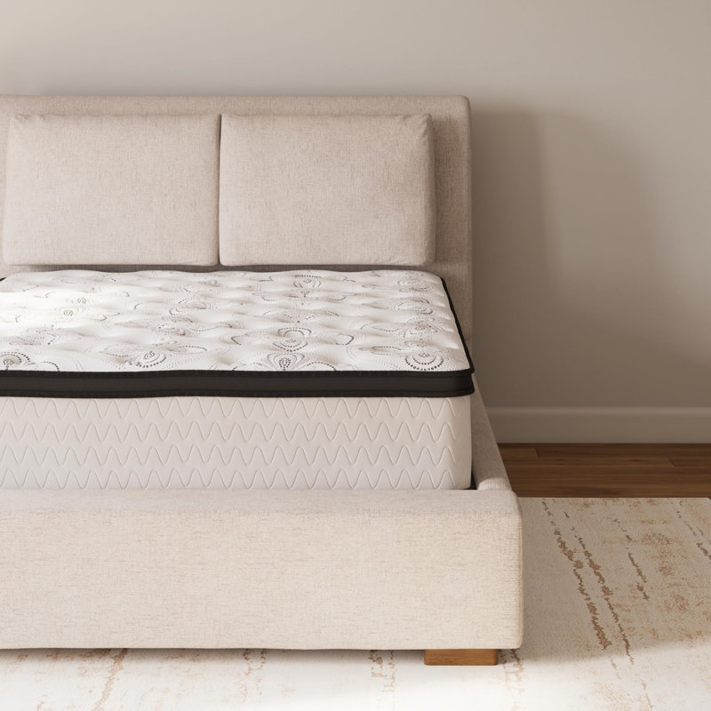 Matelas hybride mi-ferme 12 po avec mousse viscoélastique gélifiée pour soulager la pression