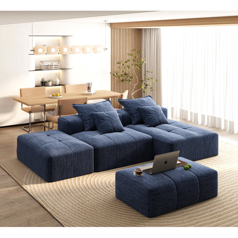 Canapé modulaire surdimensionné Modern, H 25,6 po x l 127,56 po x P 56,7 po
