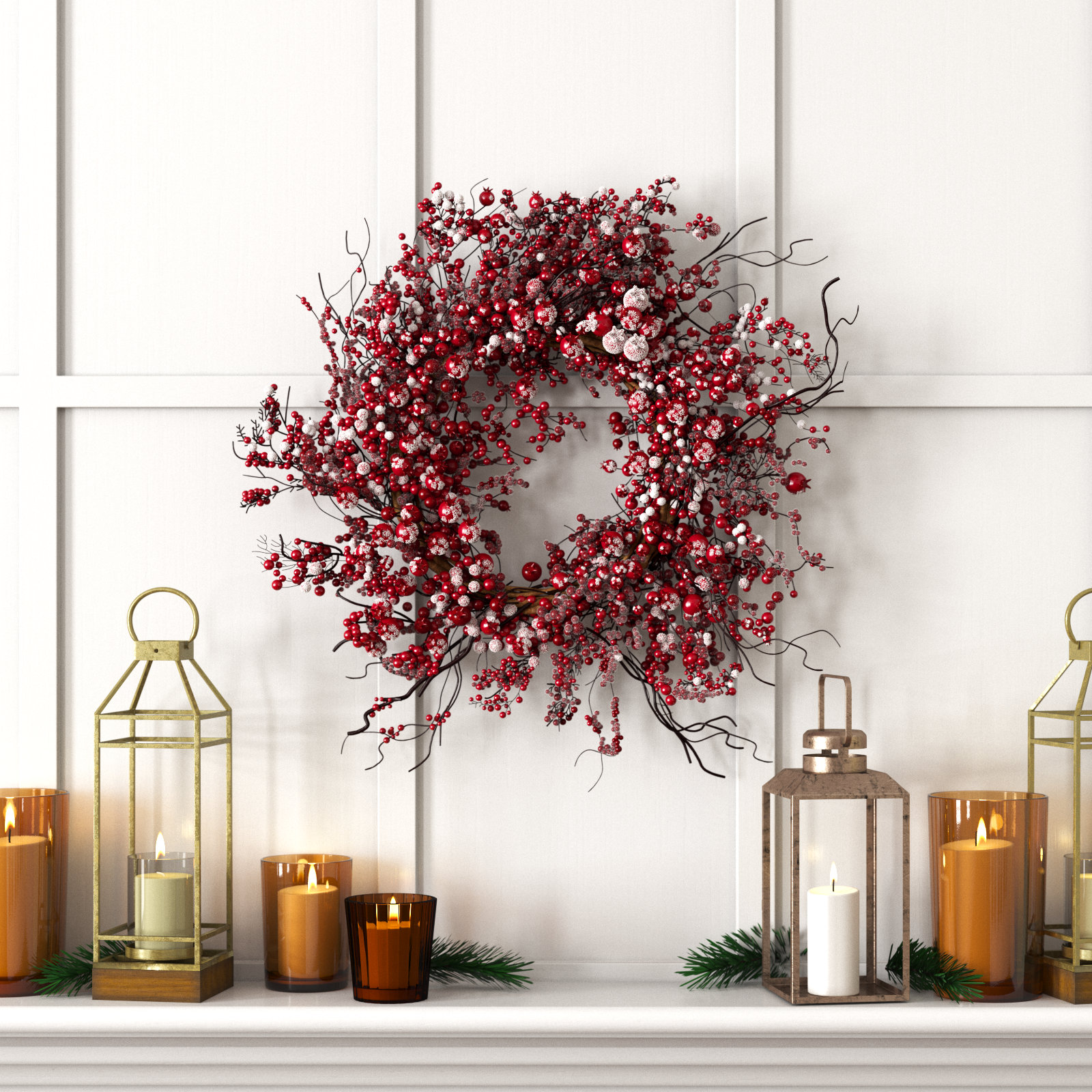 60'' in. Faux Twig Garland