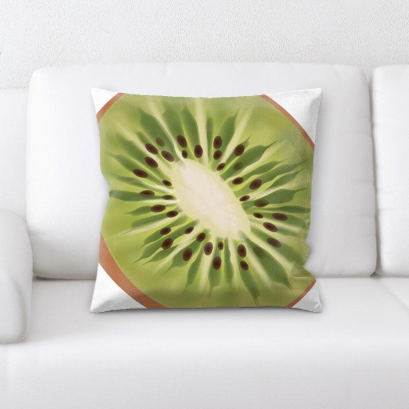 Coussin kiwi