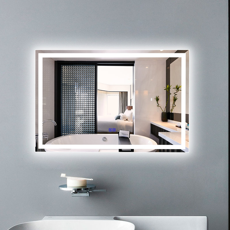 Miroir de salle de bain / meuble-lavabo Ekmel, 24,02 po x 36,02 po