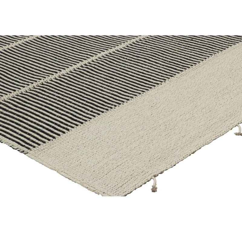 Rez Kilim Handmade Kilim Wool Striped Area Rug, Rectangle 5' x 7'