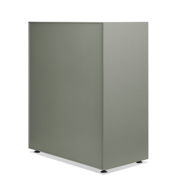 Superchoice 5 Drawer Dresser, Gray Green