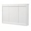 Armoire de rangement murale avec miroir, 6 tablettes ouvertes et rangement dissimulé pour une organisation soignée et élégante