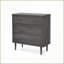 Commodes et amp; Armoire, commode 3 tiroirs Mid-Century | Gris | Panneau de fibres à densité moyenne