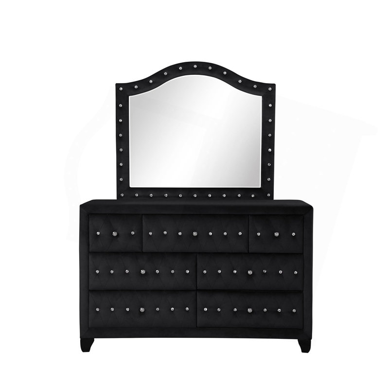 Miroir de style moderne (miroir inclus seulement), Noir