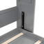 Mur de lit double avec tablettes, gris - peu encombrant pour les gymnases à domicile, armoire pliable, bureau, chambre d'amis et tablettes en contreplaqué-1188685116-1188685115